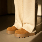 Sueco Con Plataforma Calzado De Abrigo En Gamuza Para Dama - Imagen 4