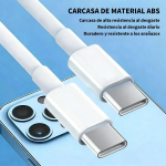 Cable Cargador Compatible iPhone Tipo Usb C 1 Metro - Imagen 4