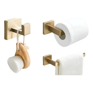 Pack X3 Soportes Para Baño De Acero Papel Toallas