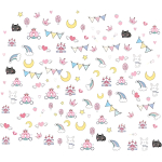 Vinilo Decorativo Infantil Kawaii Cute Variado Pared Sticker