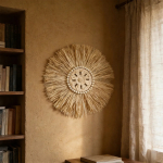 Decoración De Pared Boho Fibras Naturales Detalles En Madera - Imagen 9