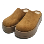 Sueco Con Plataforma Calzado De Abrigo En Gamuza Para Dama