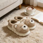 Pantufla Alta Unisex Con Interior De Corderito Diseño Osito - Imagen 11