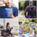 Vaso De Silicona Plegable Con Tapa Libre Bpa - Imagen 52