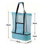 Bolsa De Playa Picnic Paseo Con Conservadora Incluida 2 En 1 - Imagen 2