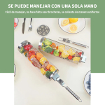 Tubo Canasta Para Asar Verduras + Cepillo Limpiador - Imagen 6
