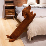 Peluche Perro Grande 70 Cm Almohada Infantil Niños Color Marrón - Imagen 2
