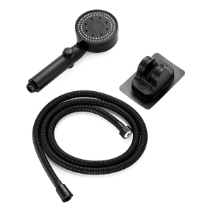 Ducha Telefono Baño Duchero Lluvero 5 Niveles De Fuerza Negro Mate