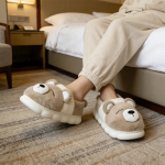 Pantufla Alta Unisex Con Interior De Corderito Diseño Osito - Imagen 13