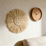 Decoración De Pared Boho Fibras Naturales Detalles En Madera - Imagen 7