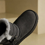 Bota Mujer Corderito Interno Caña Media Suela Alta - Imagen 6