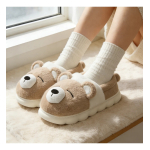 Pantufla Alta Unisex Con Interior De Corderito Diseño Osito - Imagen 10