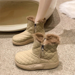 Bota Invierno Abrigadas Botita Calentita Nieve Con Piel - Imagen 12