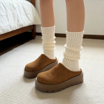 Sueco Con Plataforma Calzado De Abrigo En Gamuza Para Dama - Imagen 2