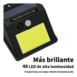 Foco Luz Led Solar Exterior 20 Led Con Sensor De Movimiento - Imagen 5