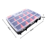 Caja Organizadora 17 Divisiones Para Tornillos Herramientas - Imagen 2