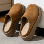 Sueco Con Plataforma Calzado De Abrigo En Gamuza Para Dama - Imagen 6