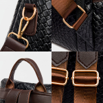 Cartera Mochila Anitrrobo Diseño De Piel Cocodrilo - Imagen 16