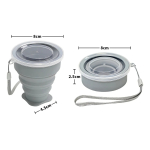 Vaso De Silicona Plegable Con Tapa Libre Bpa - Imagen 20