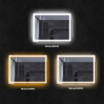 Espejo Para Baño Led 80x60 Antiempañante Táctil 3 Tonos - Imagen 6