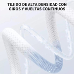 Cable Cargador Compatible iPhone Tipo Usb C Trenzado 1 Metro - Imagen 3