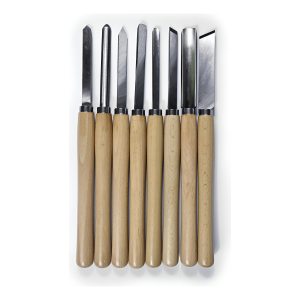 Gubia Para Torno De Madera Juego 8 Piezas Iluminaras