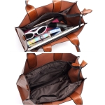 Bolso Cartera Mujer Vintage Simple Elegante Gran Capacidad - Imagen 16