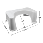 Banquito Para Inodoro Mejora Postura Mayor Facilidad - Imagen 2