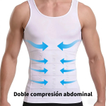 Musculosa Camiseta Faja Reductora Modeladora Hombre Slim - Imagen 3