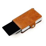 Porta Tarjetas De Metal Rfid Cuero Sintetico Doble - Imagen 22