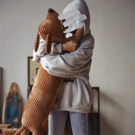 Peluche Perro Grande 70 Cm Almohada Infantil Niños Color Marrón - Imagen 3