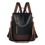 Cartera Mochila Anitrrobo Diseño De Piel Cocodrilo - Imagen 18