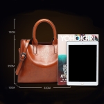 Bolso Cartera Mujer Vintage Simple Elegante Gran Capacidad - Imagen 13