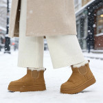 Pantubotas Mujer Plataforma Corderito Invierno - Imagen 7