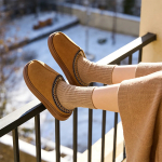 Pantufla Calzado Con Corderito Y Plataforma Estilo Sueco - Imagen 14