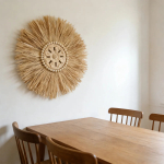 Decoración De Pared Boho Fibras Naturales Detalles En Madera - Imagen 8