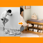 Banco De Almacenamiento De Zapatos Zapatera Con Puertas - Imagen 4