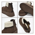 Botas Mujer Invierno Plataforma Corderito Cierre - Imagen 3