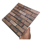 Revestimiento Adhesivo Panel 3d Simil Ladrillo Marr?n A5