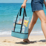 Bolsa De Playa Picnic Paseo Con Conservadora Incluida 2 En 1 - Imagen 4