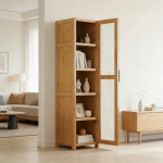 Biblioteca Organizador 5 Estantes Con Puerta De Acrílico - Imagen 8