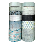 Set X12 Cinta Adhesiva Decorativa De Papel Washi Tape - Imagen 7