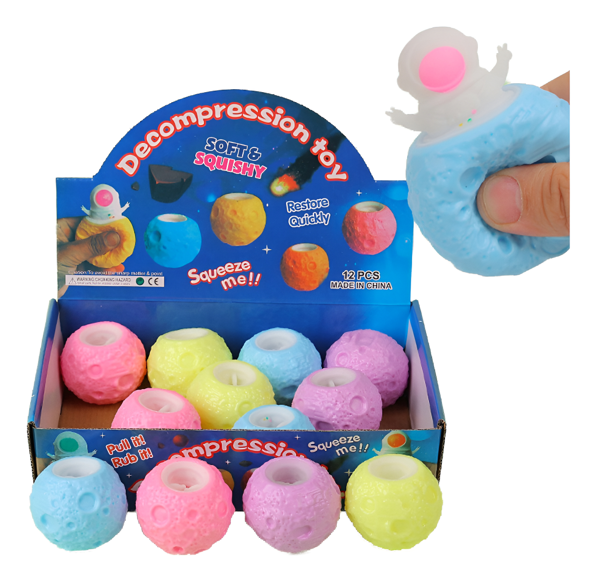 d_923428-mlu92200079890_092025-f.jpg Amansaloco Apretar Fidget Toy Squish Antistress Astronauta - Imagen 1