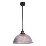 Lampara Campana Colgante De Techo Tipo Industrial De Vidrio - Imagen 3