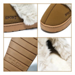 Pantuflas Suela Gruesa Mujer Abrigadas Con Corderito - Imagen 3