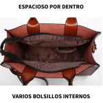 Bolso Cartera Mujer Vintage Simple Elegante Gran Capacidad - Imagen 9