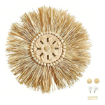 Decoración De Pared Boho Fibras Naturales Detalles En Madera