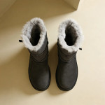 Bota Mujer Corderito Interno Caña Media Suela Alta - Imagen 4