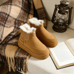 Pantubotas Mujer Plataforma Corderito Invierno - Imagen 5