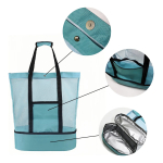 Bolsa De Playa Picnic Paseo Con Conservadora Incluida 2 En 1 - Imagen 3